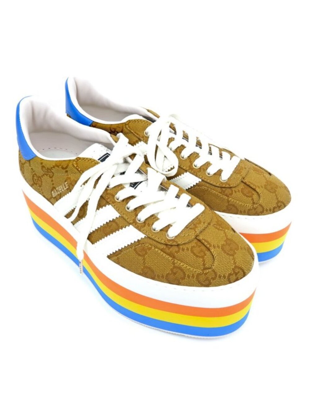 Gucci Adidas Collaboration Sneakers Thick Sole Gazelle - Picture 5 of 10